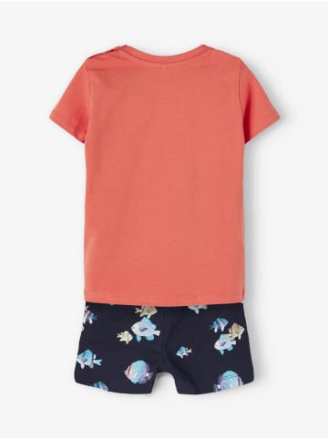 Sommer-Set T-Shirt & Shorts & Mütze in dark sapphire