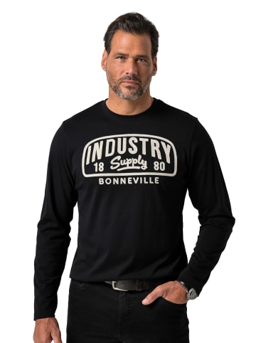 Kurzarm T-Shirt in schwarz