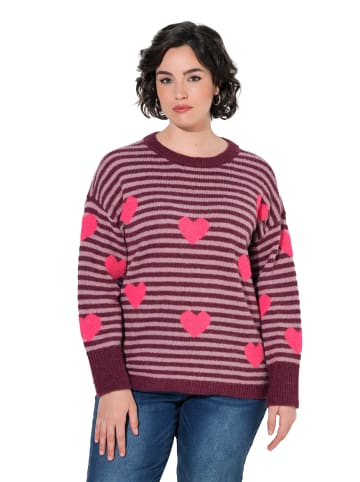 Pullover in dunkle beere