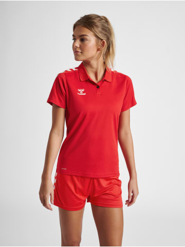 Polo Hmlcore Damen in TRUE RED