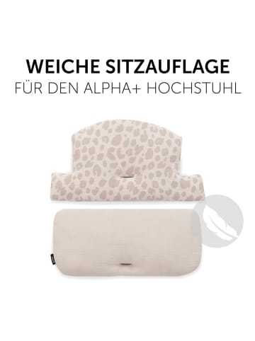 Sitzkissen / Hochstuhlauflage für Alpha in beige,braun