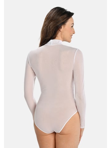 Langärmeliger halber Rollkragenpullover für Frauen Amy in weiß