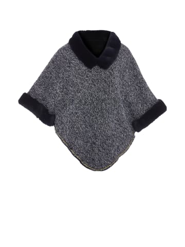 Damen Poncho in Marine