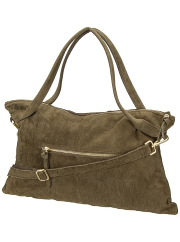 Schultertasche Velvet Wild in Khaki
