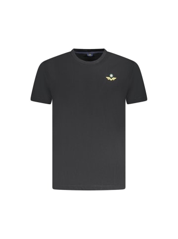Schwarz Baumwolle Herren T-Shirt