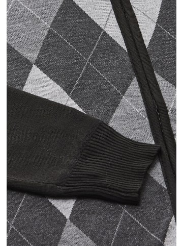 Herren Cardigan in Schwarz Grau