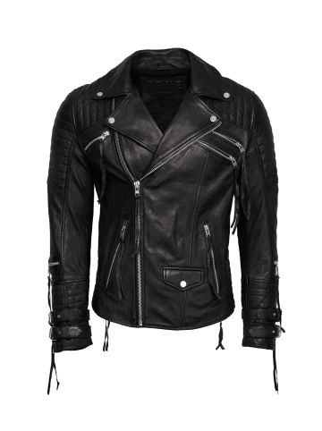 Bikerjacke Jackson in Schwarz