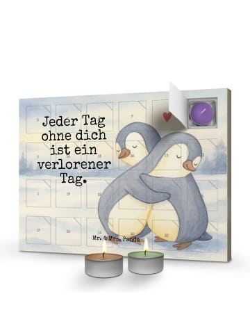 Adventskalender Duftkerzen Pinguine Kuscheln De... in Weiß