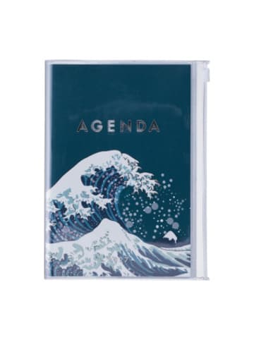 Kalender - Mark's 2026/2027 Diary B6 Japan, Wavy Navy