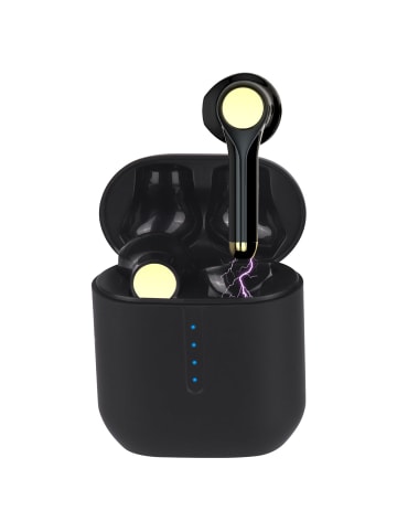 Kabellose Bluetooth-Ohrhörer in Schwarz