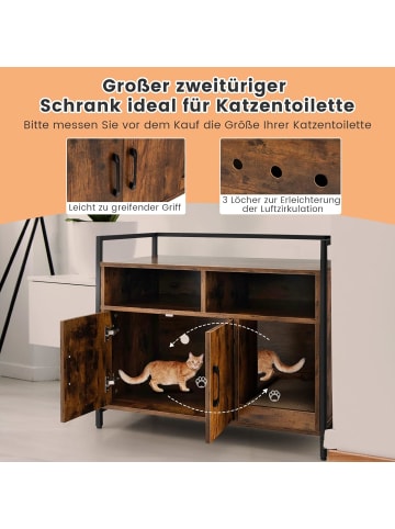 Katzenschrank in Braun