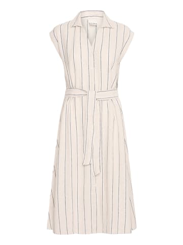 Freizeitkleid IHLINNO Loose fit in Natural Ecru Stripe