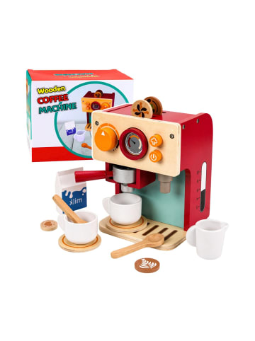 Kaffeebereiter-Set aus Holz, kleine Barista-Tassen, Zubehör