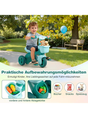 Dreirad Kinder mit Klingel 3-5 Jahre in Grün