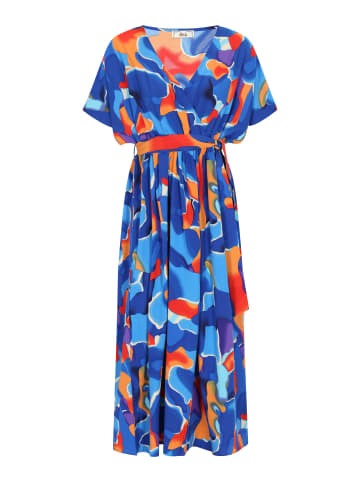 Women Dress in Orange Multicolor