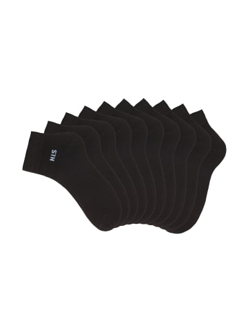 Kurzsocken in 10x schwarz