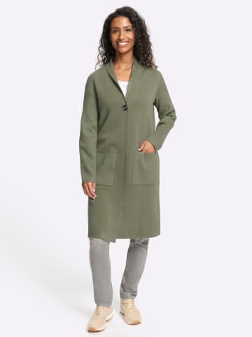 Strickjacke in khaki