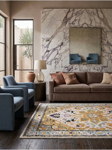 Wollteppich Kurzflor SOAR Floral Handgetuftet Naturfaser Wohnzimmer