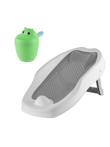 2-tlg. Baby-Badehilfe-Set in Grau