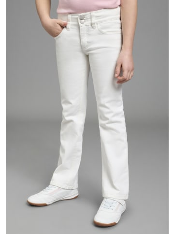 Stretch-Jeans in weiß