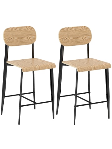 Barhocker in Naturholz 55L x 43B x 103H cm