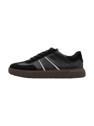 Niedrige Sneaker aus Leder Schwarz
