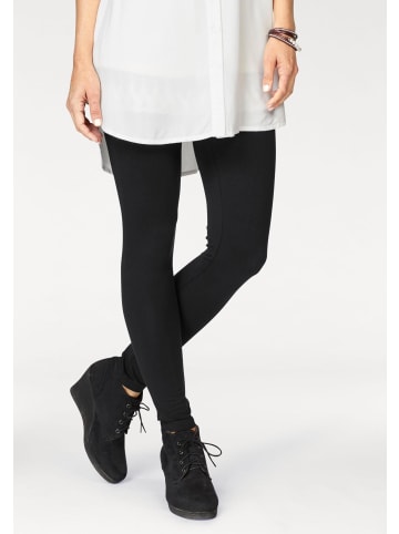 Leggings in schwarz + schwarz