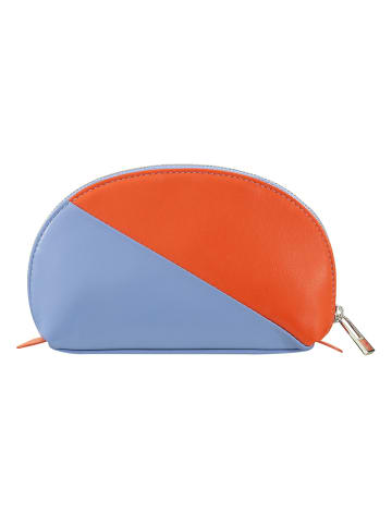 Segovia Kosmetiktasche Leder 16 cm pastellblau