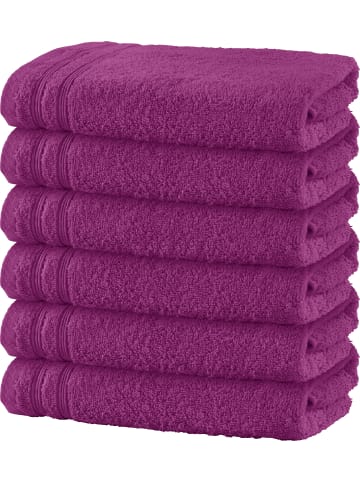 Badetuch 6er-Pack Heidelberg in fuchsia