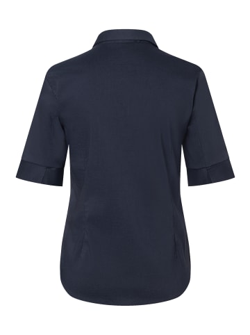 klassische, taillierte Basic-Bluse in marine