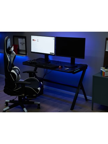 Gaming-Tisch DANVERS in Schwarz - (W) 120 x (H) 71 x (L) 60 cm