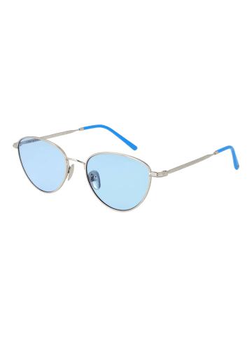 Damen Sonnenbrillen Rund Silber