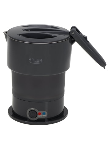 Adler AD 1377 Reiesewasserkocher 0,6 L - 600 W, faltbar - Grau in Grau
