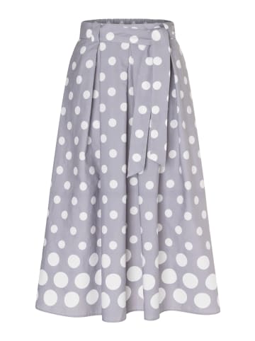ausgestellter Maxi-Punkterock in grey/offwhite