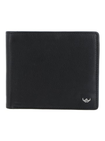 Dublin Geldbörse RFID Schutz Leder 10 cm schwarz