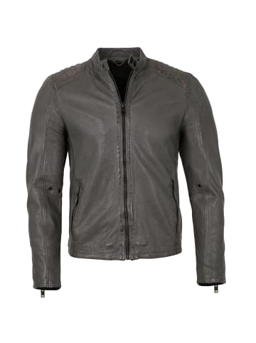 Lederjacke Lammnappa in Grau