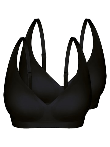 2er Pack Soft-BH Einlage in Black