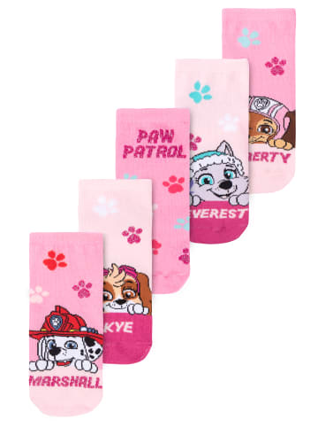 5er Pack Paw Patrol Socken Skye Everest Sneaker Kindersocken Söckchen in rosa