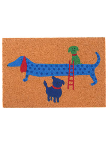 Fußmatte "Dackel" in Mehrfarbig - 60 x 40 cm