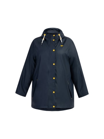 Damen Plus Size Regenmantel in Marine