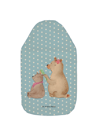 Wärmflasche Bär Kind ohne Spruch in Blau Pastell