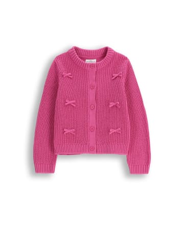 Strickjacke mit Reißverschluss in fuchsie