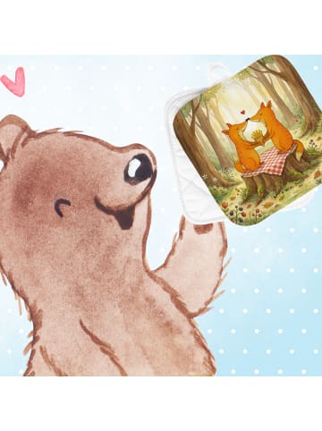 Topflappen Füchse Liebe Pommes Design ohne Spruch in Weiß