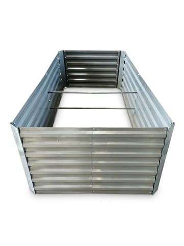 Hochbeet in Silber - (B)200 x (H)60 x (T)100 cm