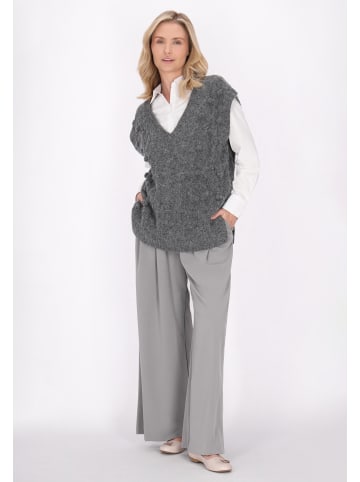 Damen Pullunder in Anthrazit Melange