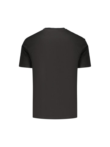 Schwarz Baumwolle Herren T-Shirt