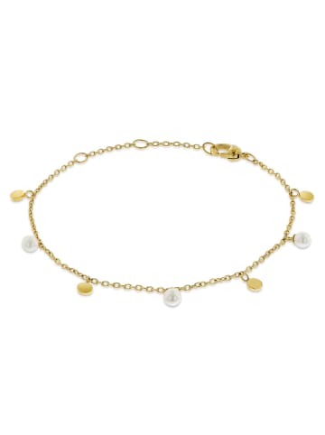 Damenarmband Titan Goldfarben mit Perlen