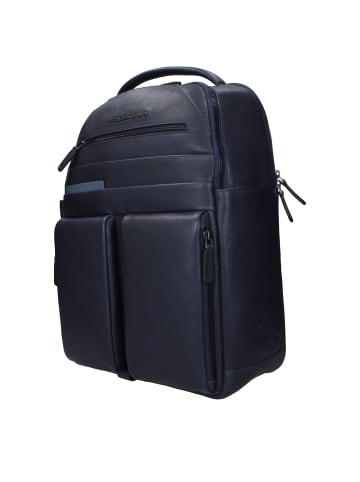 Blau Leder Rucksack