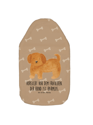 Wärmflasche Hund Flauschig mit Spruch in Hundeglück