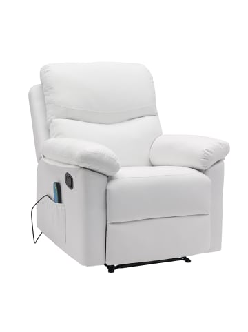 Massagestoel in Weiß 86x101x95cm
